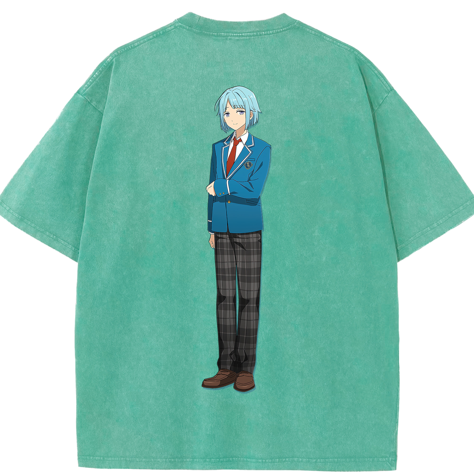 （画像用） あんさんぶるスターズ! Ensemble Stars 綿100% ヴィンテージ風 半袖Tシャツ（背面プリント）